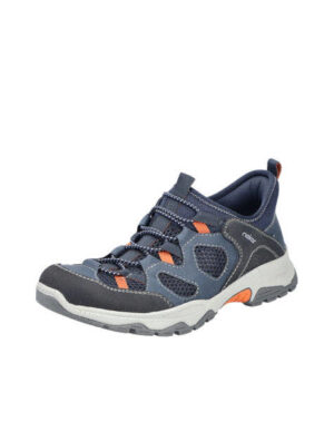RIEKER B835014 B83 schwarz/denim/navy/n