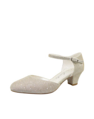 Die Brautschuhe 850 ivory Glitter gold Ivory- Gold