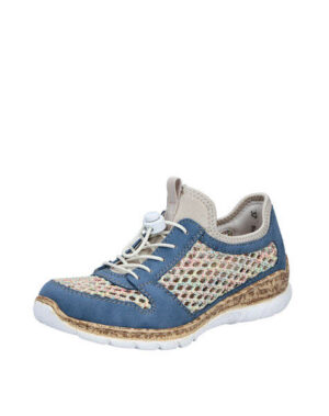 RIEKER N42G690 N42 bleu/pastell/perlcre